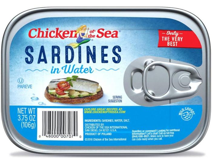 Can sardines nutrition facts